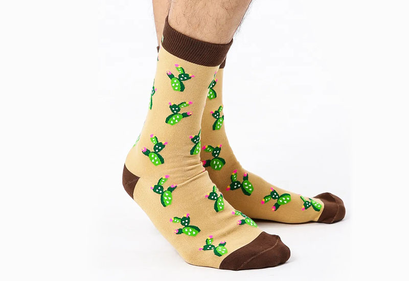 沙漠仙人掌花 厚襪款(2種尺寸) 